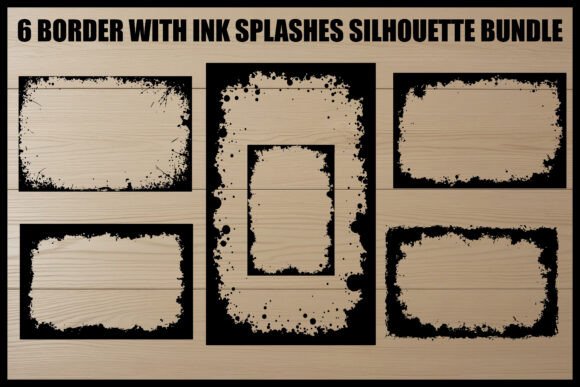 Download Grunge Ink Splash Border Bundle - Border Collection