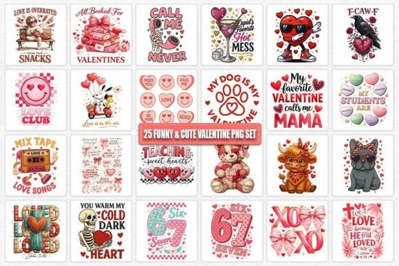 Download Funny &amp; Cute Valentine PNG Set - Cute valentine png Collection