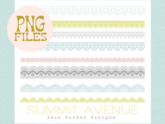 Download Pastel Lace Borders PNG FIles - Border Collection