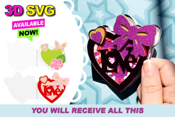Download Valentines Day Card 3D SVG - Valentines day card Collection