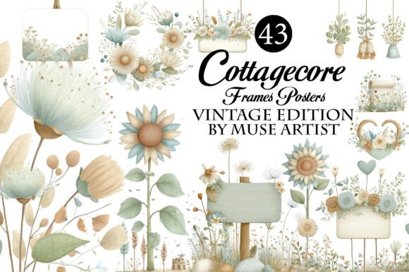Download Cottagecore Frames Posters Clipart - Poster Collection